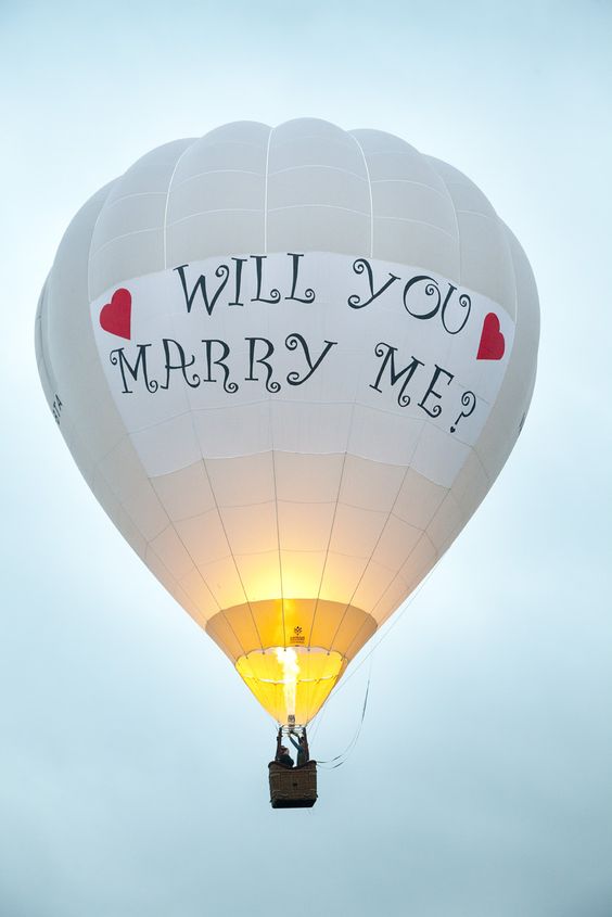 balonda evlenme teklifi tekirdağ